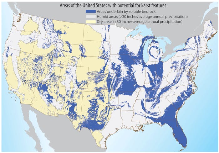 karst map usgs