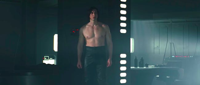 Kylo Ren shirtless.