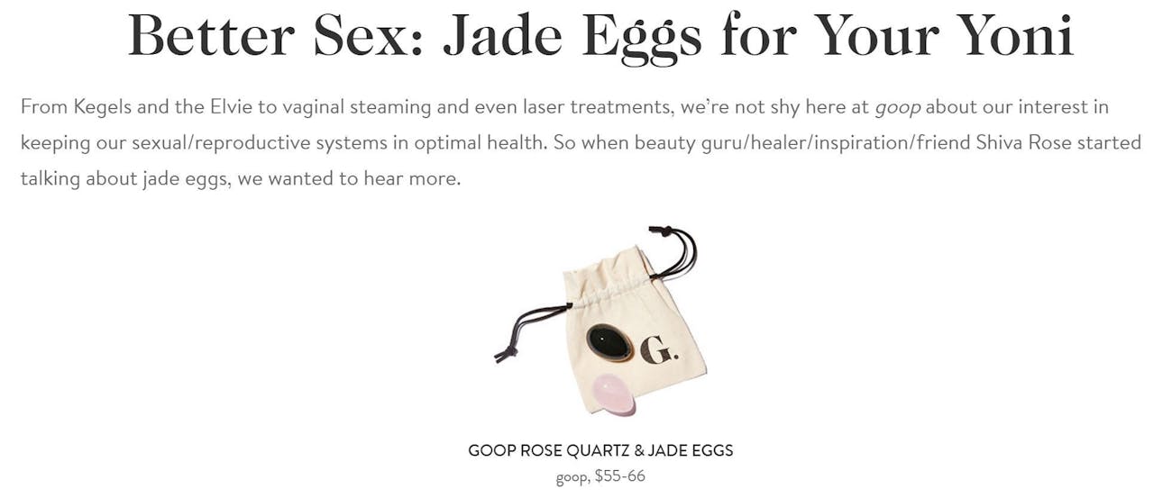 Paltrow's 'Goop' Attacks Doctor Who Doubted Vagina Jade Eggs