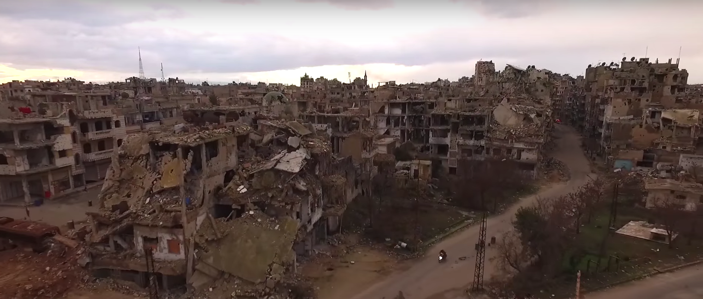 Haunting Drone Video Shows Bombed-Out Homs, Syria | Inverse