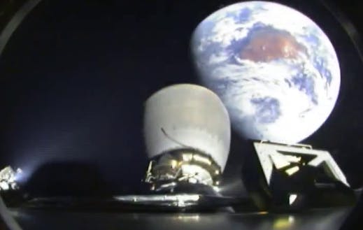 Earth view from the Falcon 9