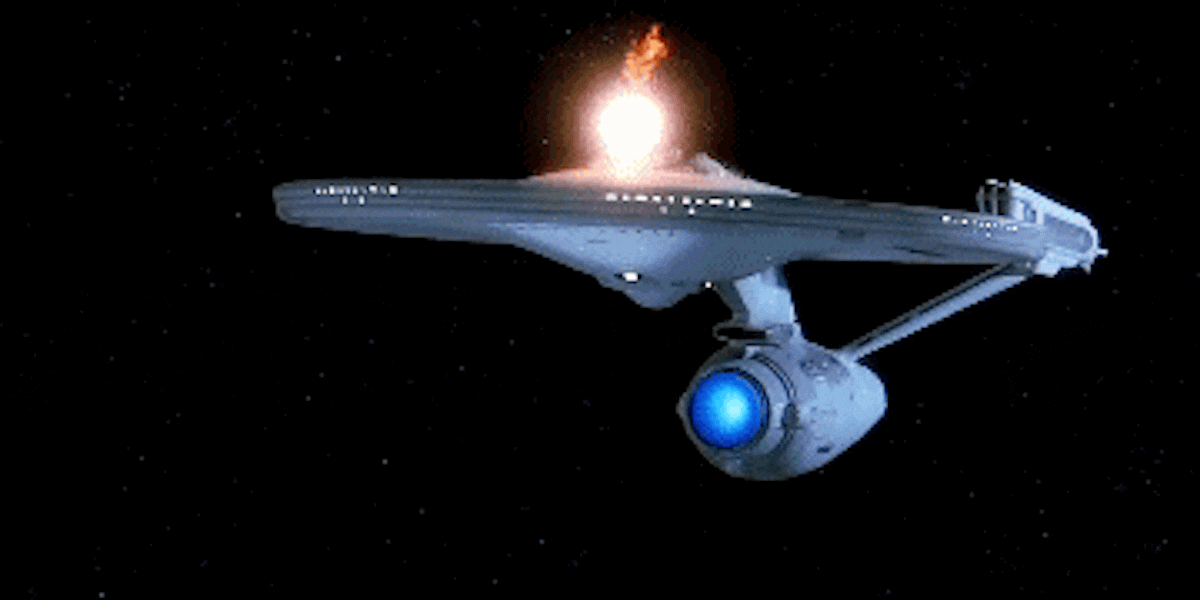 star trek ship explosion