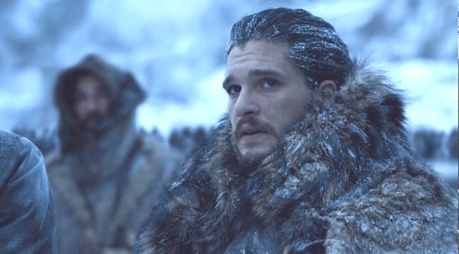 Kit Harington as Jon Snow in 'Game of Thrones' Season 7, "Beyond the Wall"