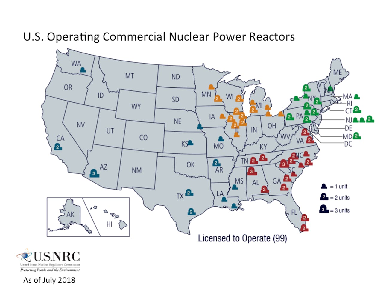 North Carolina, South Carolina, and Virginia, the states that will likely get the worst of Hurricane Florence, are home to 16 nuclear power plants.