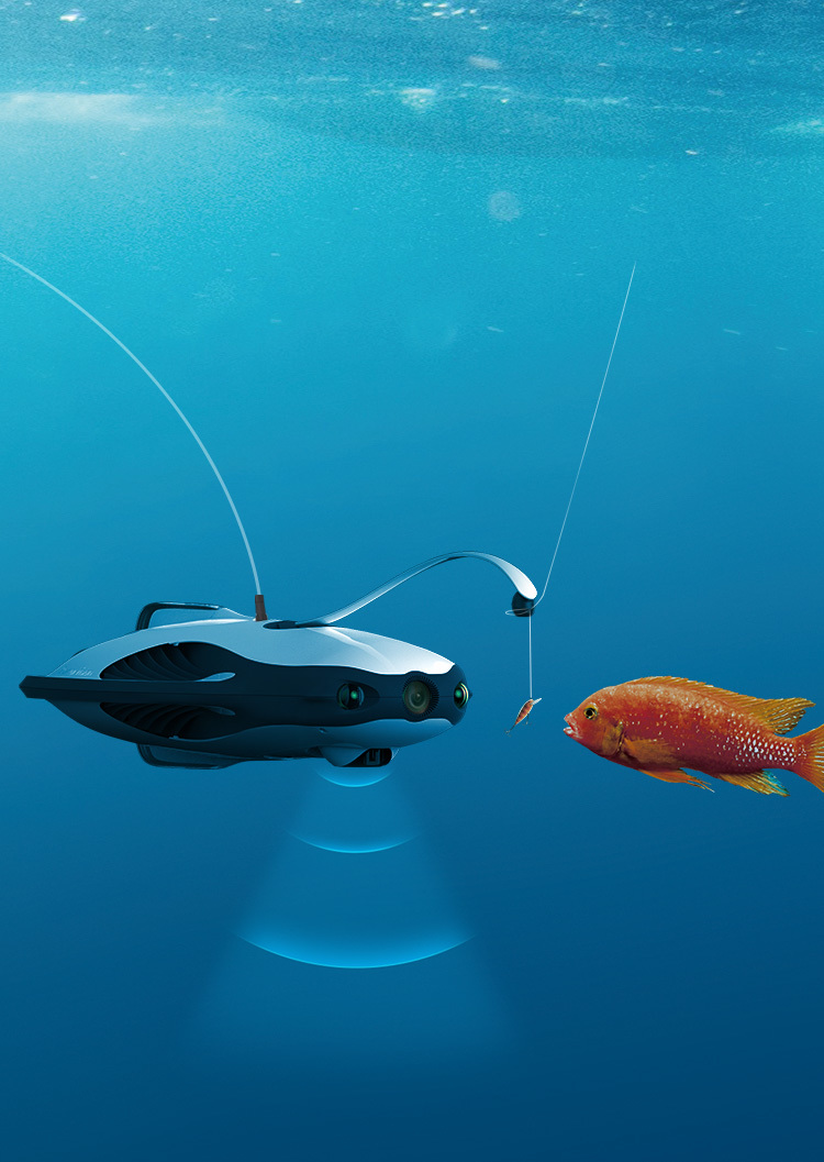 This Drone Lets You Hunt for Fish With a 4K Underwater Camera Inverse