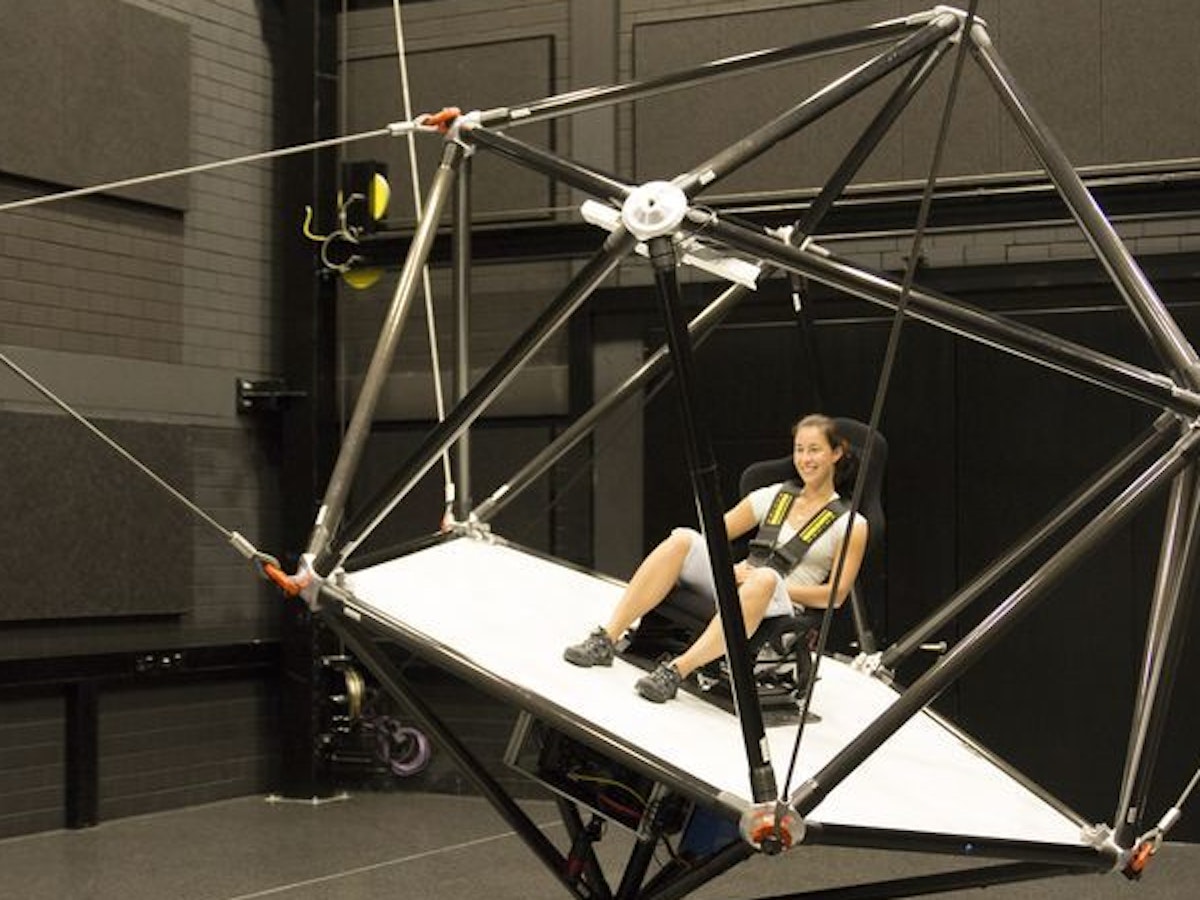 Watch This Giant Polyhedron Robotic Motion Simulator Swoop Through the ...