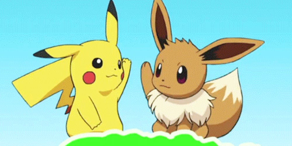 Pikachu and Eevee
