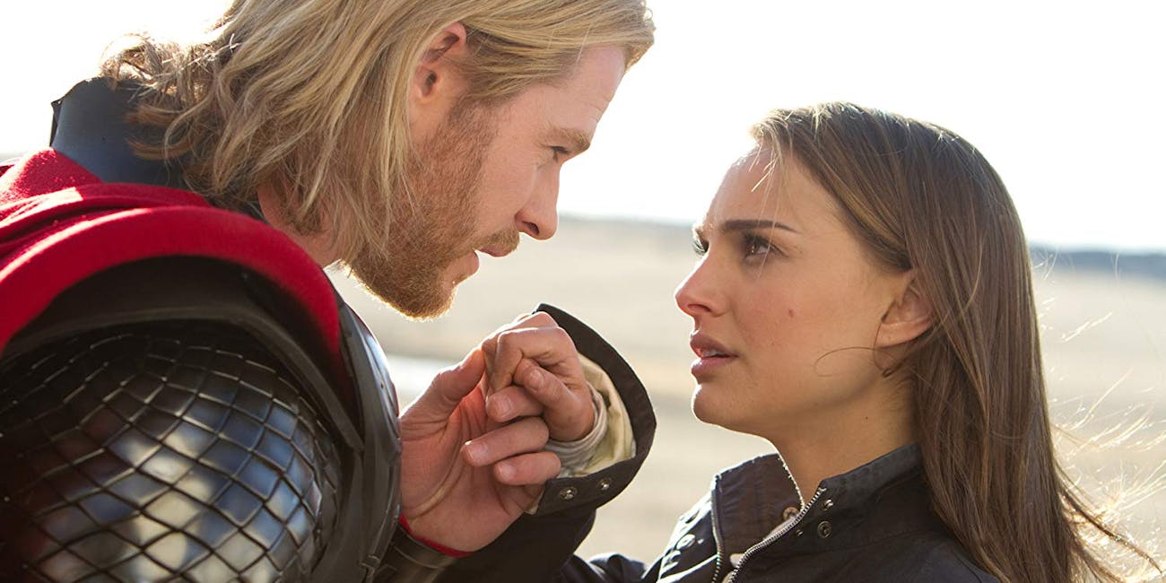 Chris Hemsworth and Natalie Portman in Thor (2011)