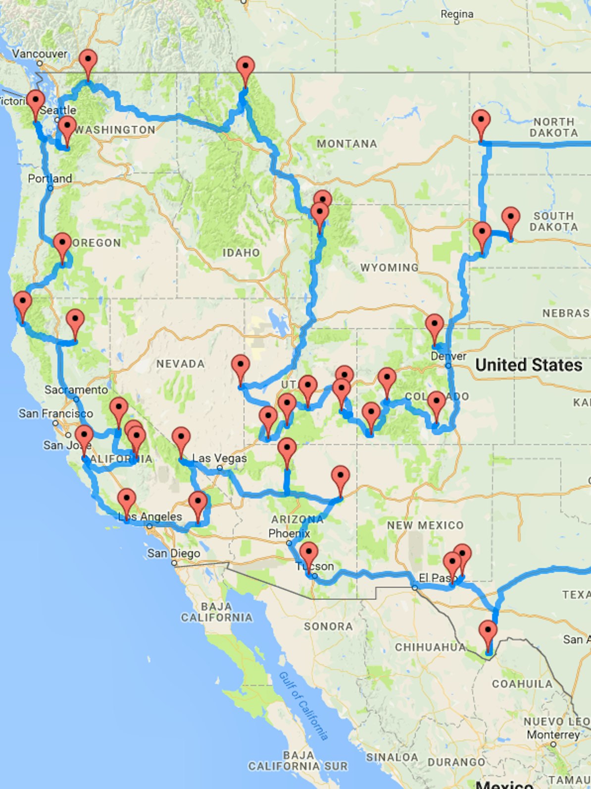 Researcher Determines the Optimal Map for Visiting National Parks Inverse