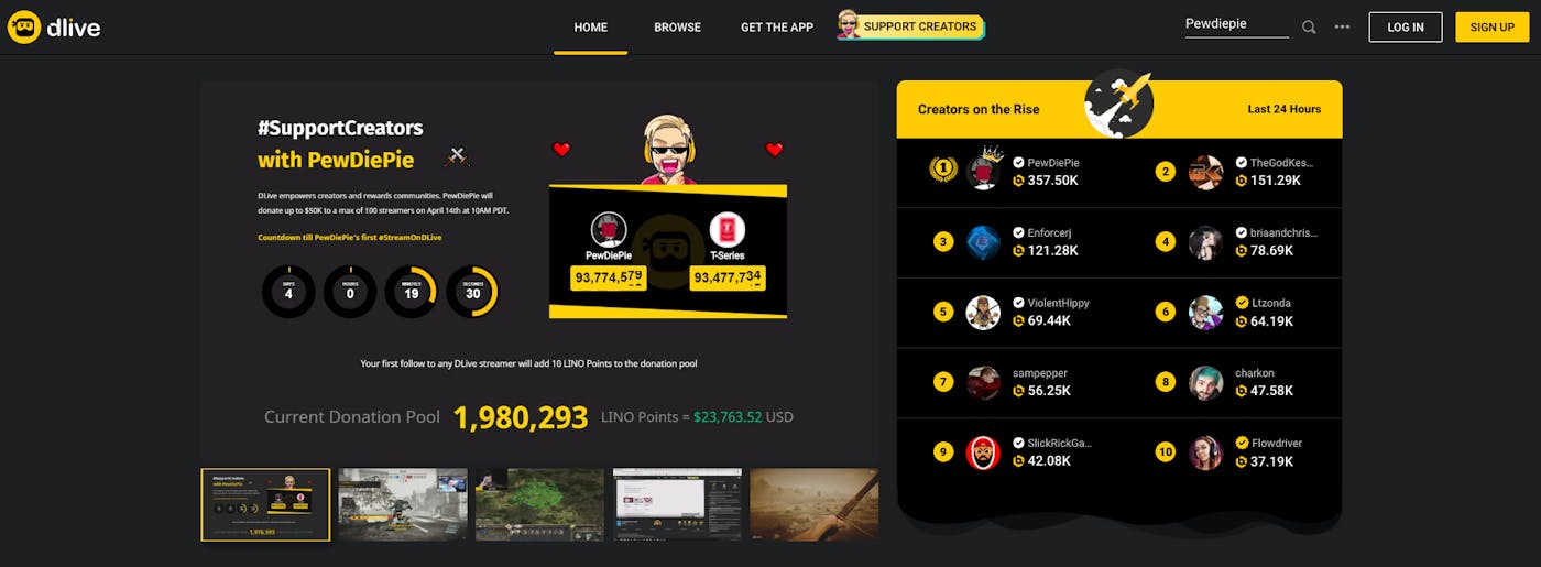 Meet Dlive The Blockchain Platform Pewdiedie Fled To From Youtube - 