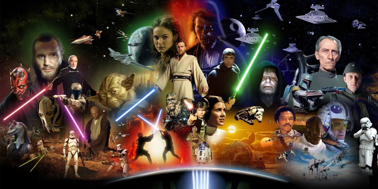 Saga Star Wars The-main-cast-of-the-star-wars-saga
