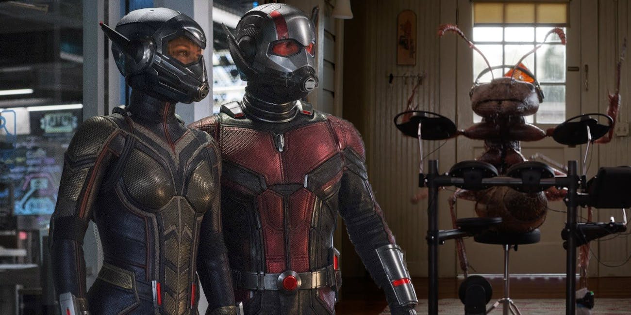 7. Ant-Man And The Wasp. Ant-Man And The Wasp was a light-tone movie in general, and so was the end credit scene. The scene begins with The Snap by Thanos, which wipes half the creatures leaving a giant ant alone in Scott's house playing drums. The setting is dark-humored. But Marvel does that often.