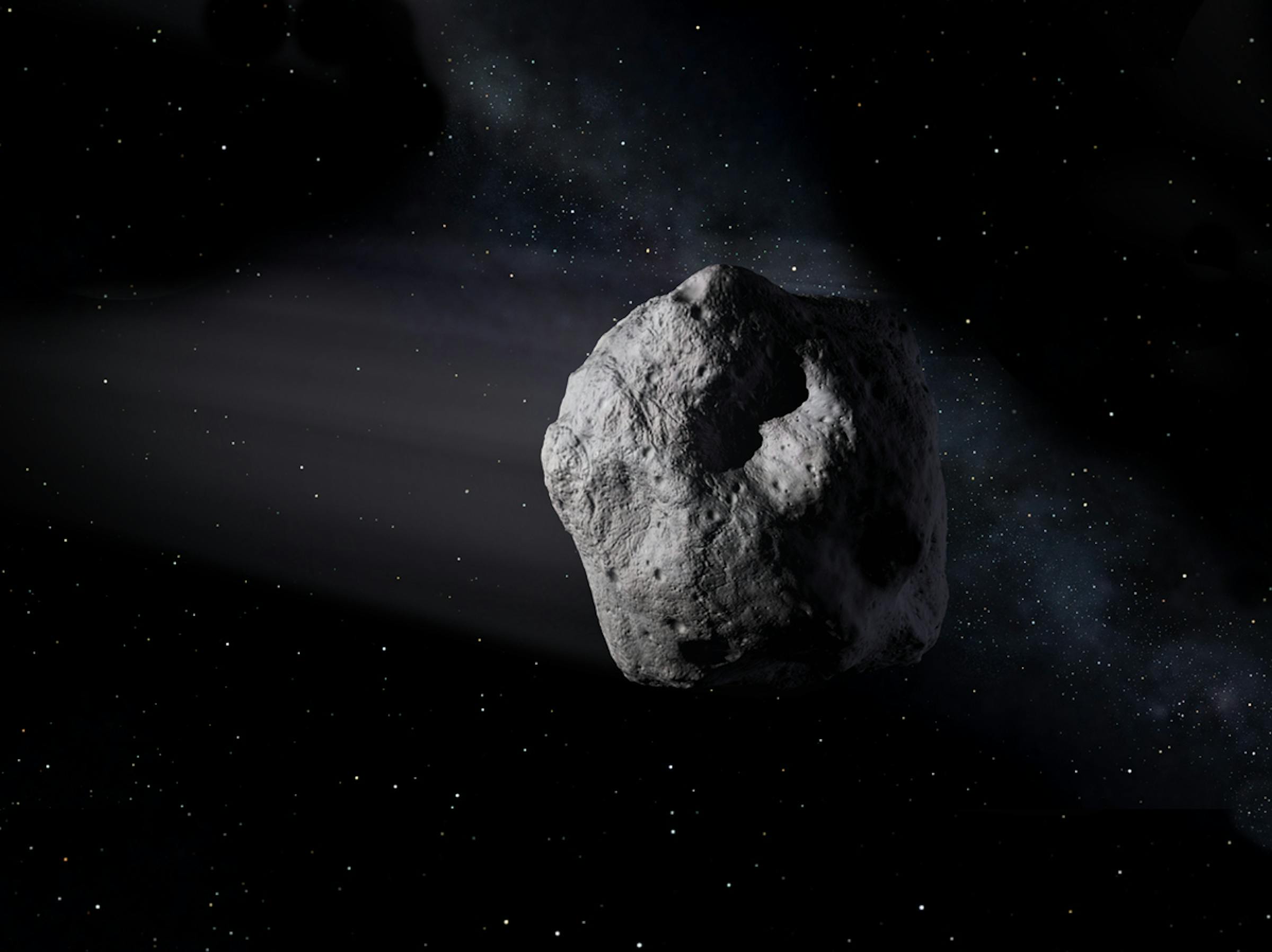 The alien monsters from 'A Quiet Place' could have ridden an asteroid just like this one and somehow survived it crashing into Earth.