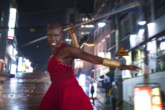 Danai Gurira as Okoye in 'Black Panther'.