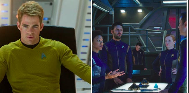 At present, the 'Star Trek' films and the TV series, like 'Star Trek: Discovery,' exist under the purview of separate studios, preventing a major crossover.