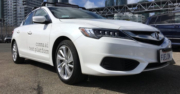 A Comma.ai test car