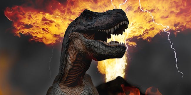 The dinosaurs’ world of fire and lava