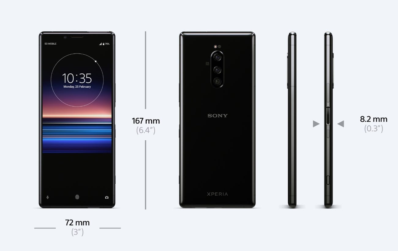 Imagini pentru xperia 1 specs