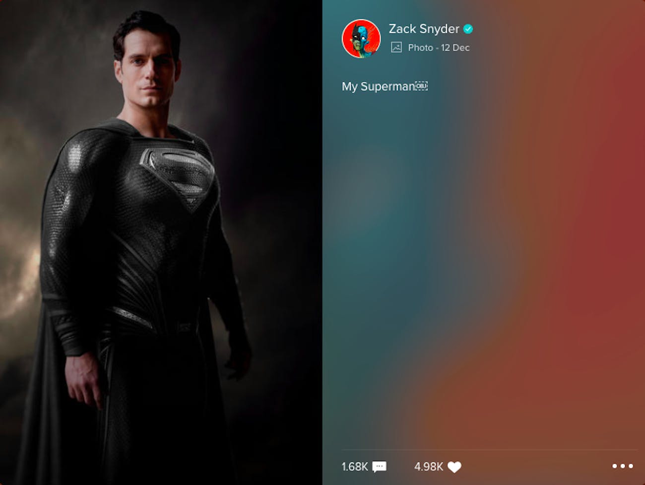 Snyder Cut leaks: New image shows Superman's alternate ...
