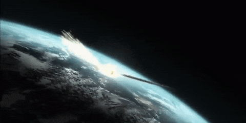 Resultado de imagen para asteroid impact in ocean gif