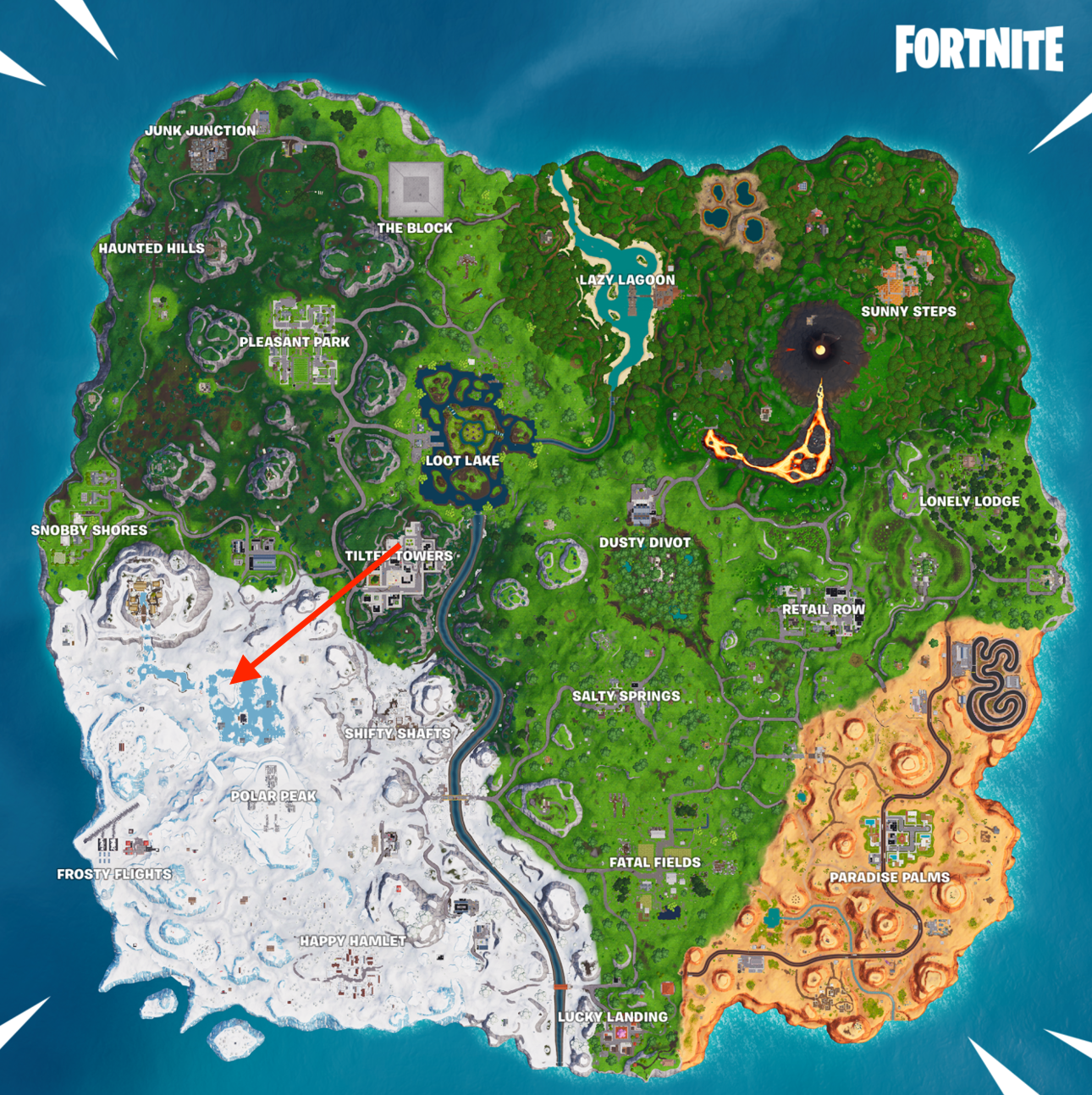 Fortnite Week 8 Secret Battle Star Location Leads To A Hidden - fortnite discovery week 8 location