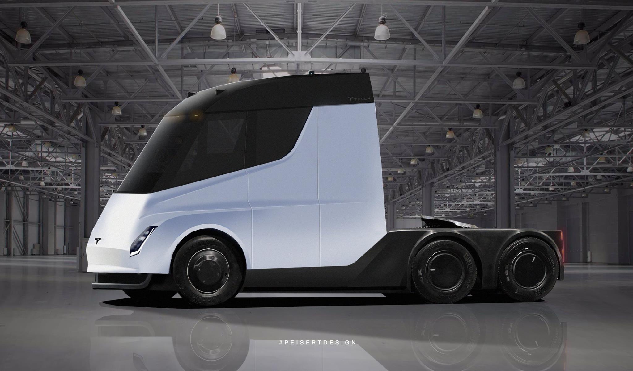 This Tesla Semi Truck Hi Res Rendering Looks Incredible