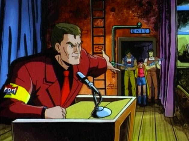 Politics played a huge role in the animated series.
