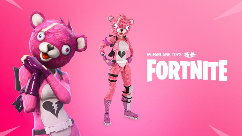 fortnite figures mcfarlane toys partners with epic games inverse - pink bear skin in fortnite