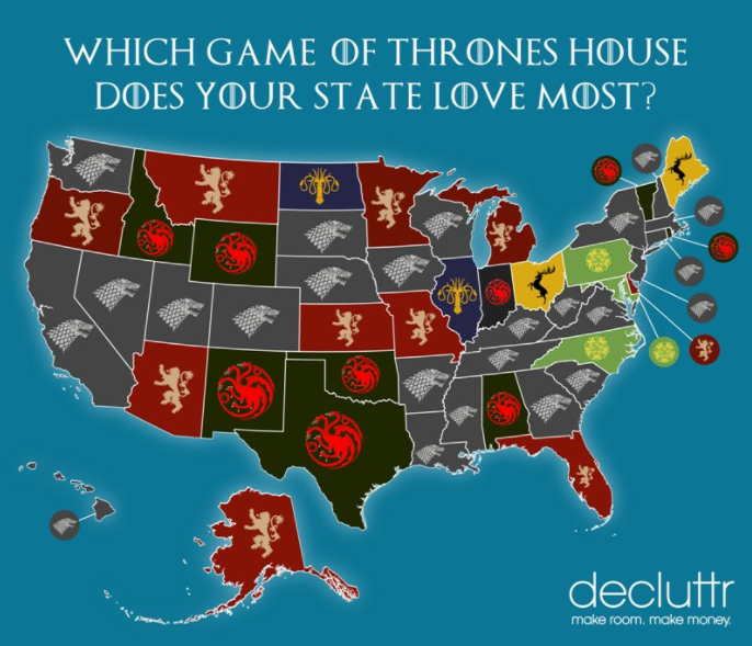 Map Of Game Of Thrones