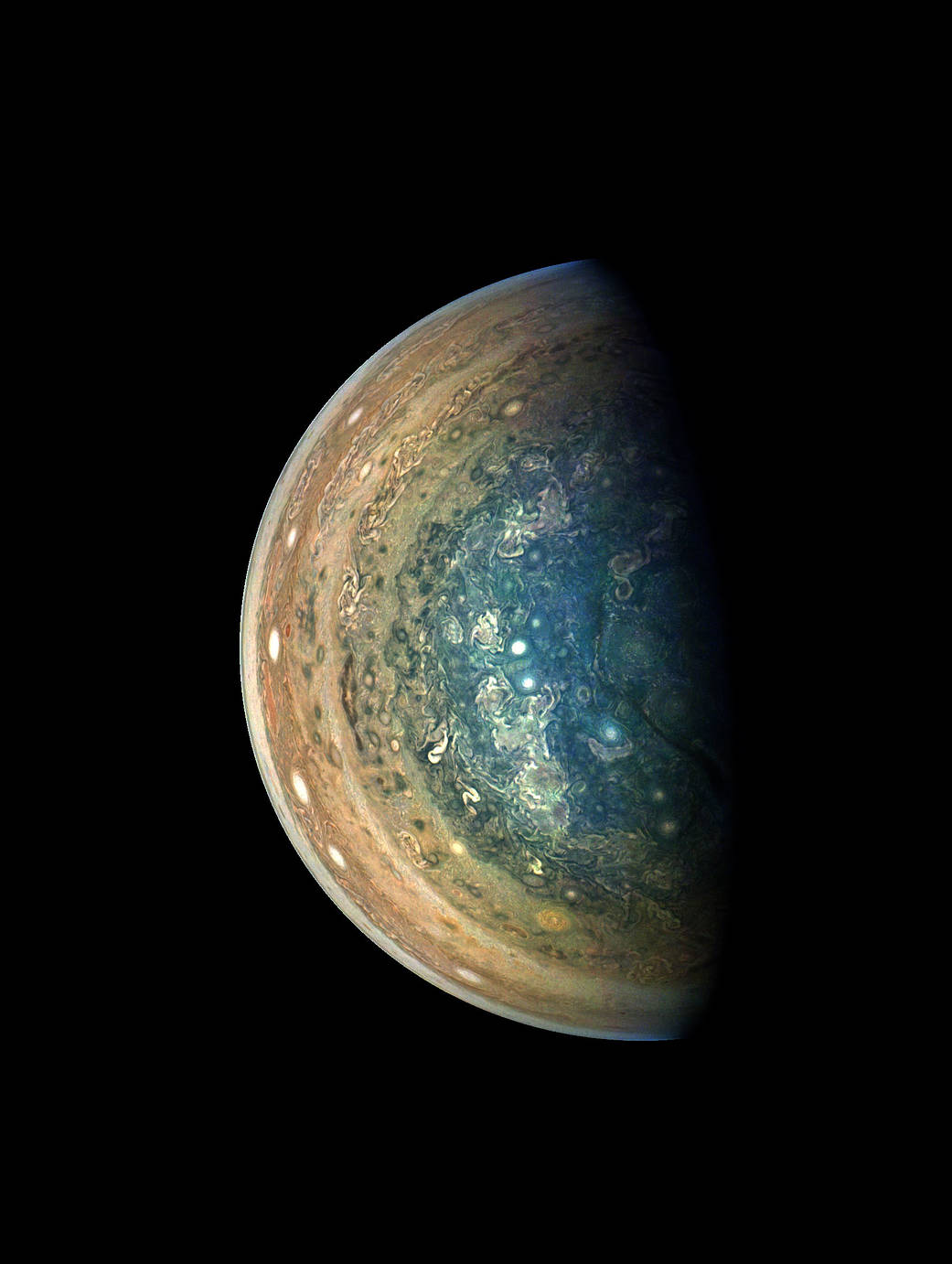 Jupiter's South Pole Is Stunning In Newly Edited NASA Picture | Inverse