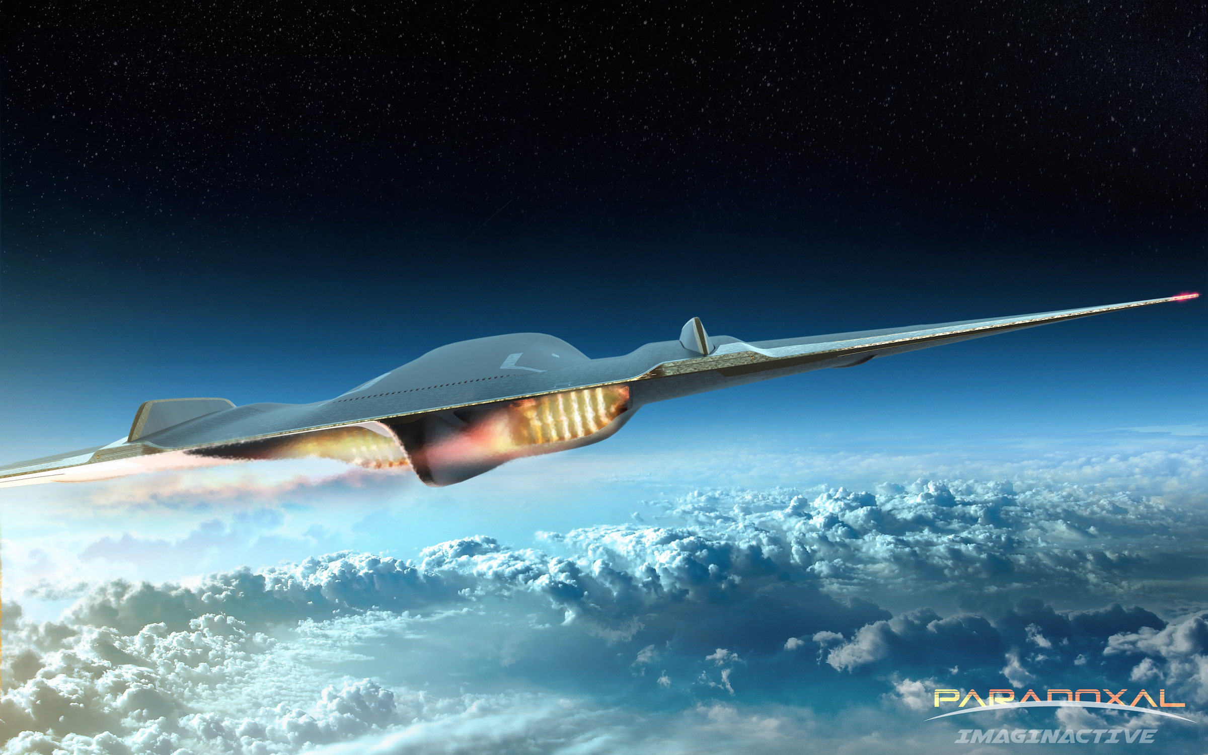 A rendering shows Paradoxal in flight.