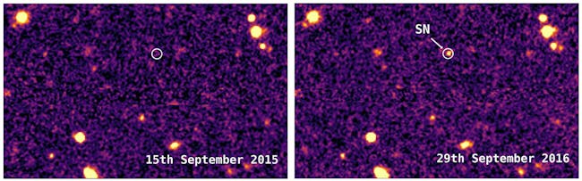 Before and after the explosion was detected.