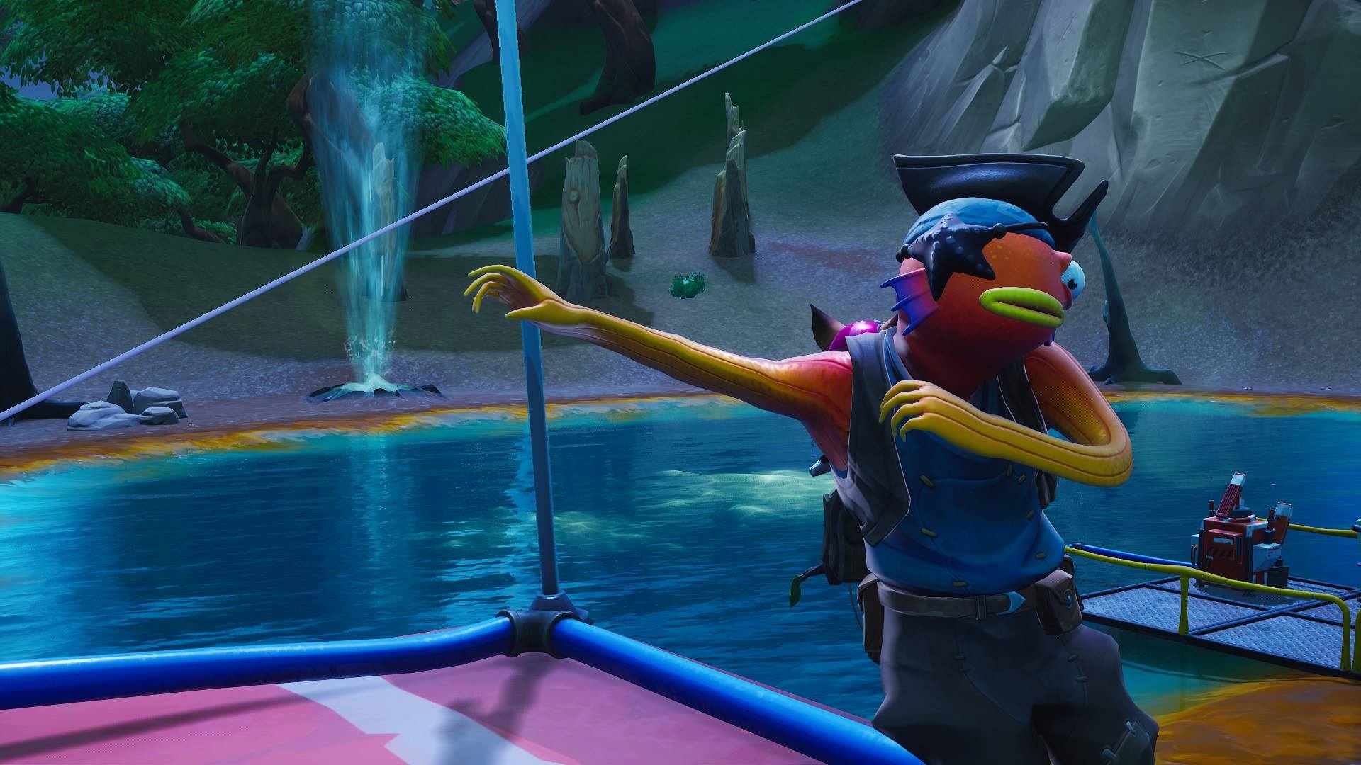 fortnite dance between ice sculptures dinosaurs hot springs locations inverse - four hot springs fortnite location