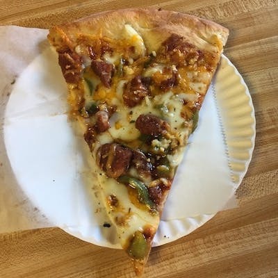 1998 McDonald's Mulan Szechuan Dipping Sauce Pizza from Vinnie's Pizzeria.