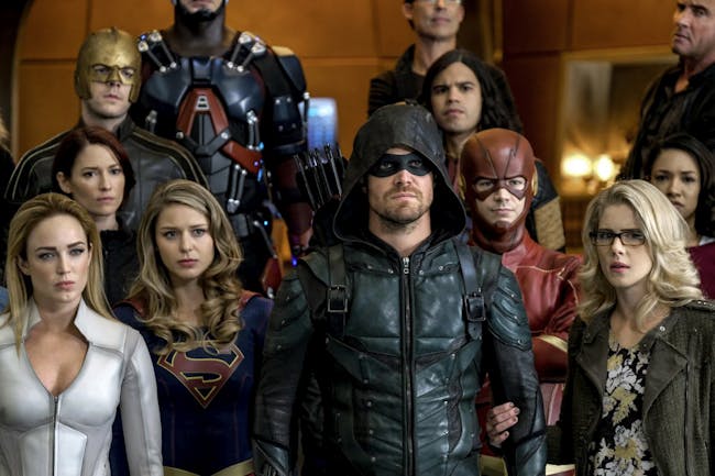 This is only a sampling of the heroes features in "Crisis on Earth-X."