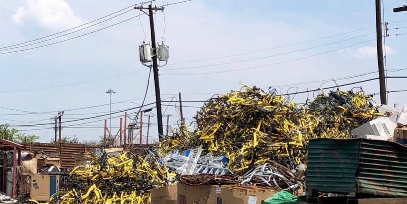 Ofo bikes in Dallas