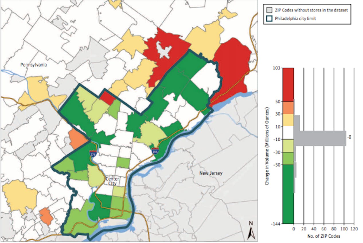 soda tax philly zip codes