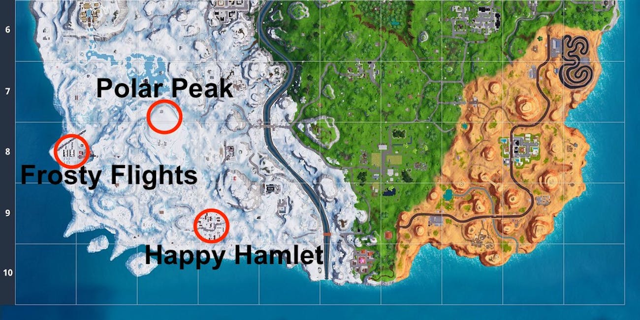 all the biggest changes to the fortnite season 7 map - the old map of fortnite