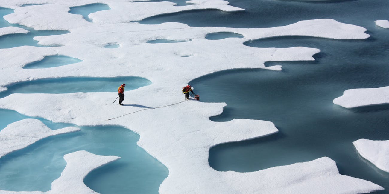 ICESCAPE Researchers; Ponds on the Ocean