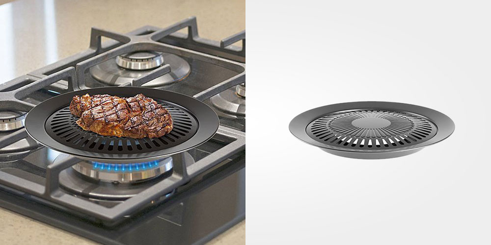 Chef Buddy Smokeless Indoor Stove Top Grill is Perfect For Indoor