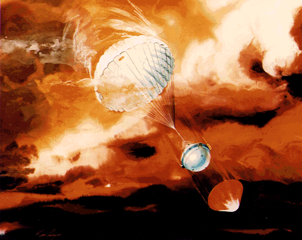 Image result for galileo probe into jupiter's atmosphere