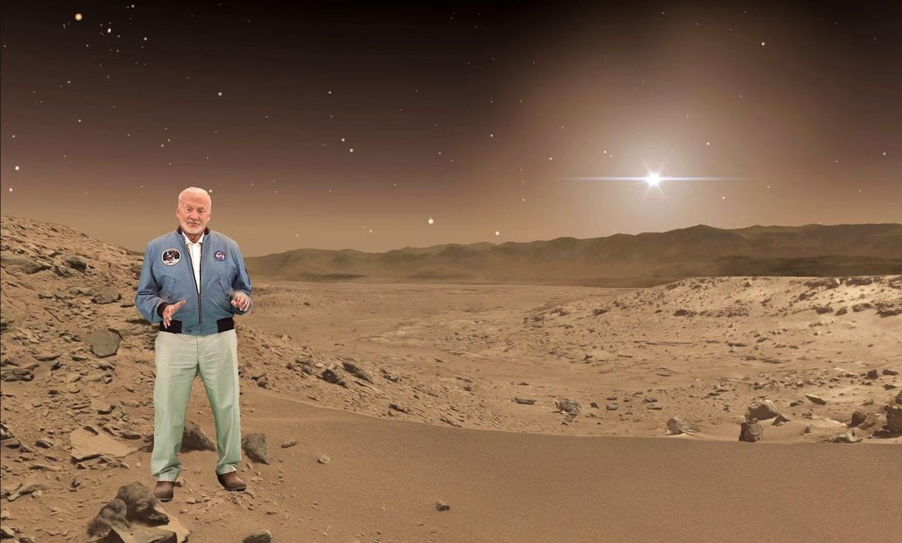 Buzz shows us our future on Mars.