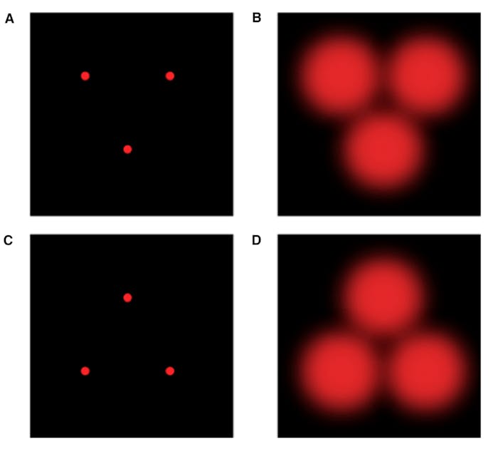 triangles of light from experiment