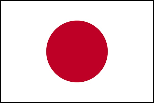 Flag of Japan (with border)