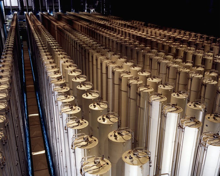 American gas centrifuges at an enrichment plant in the United States similar to the ones destroyed by Stuxnet.