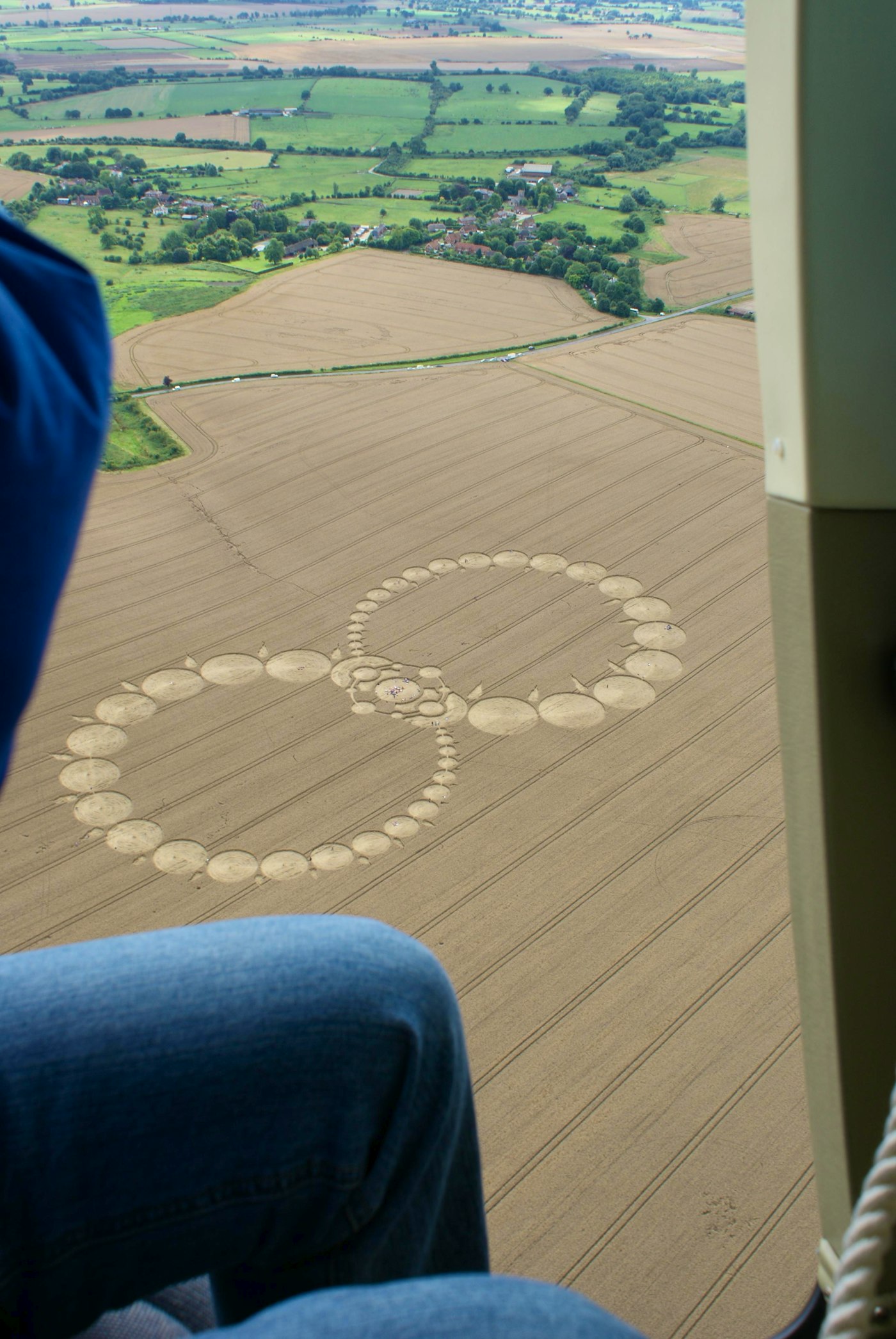 Klinkenbergh took this on one of her aerial flights over a field.