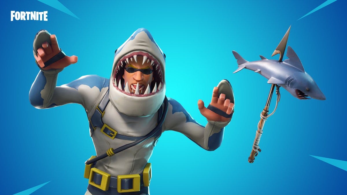 fortnite shark skins infest water in time for shark week what to know inverse - shark skin fortnite png