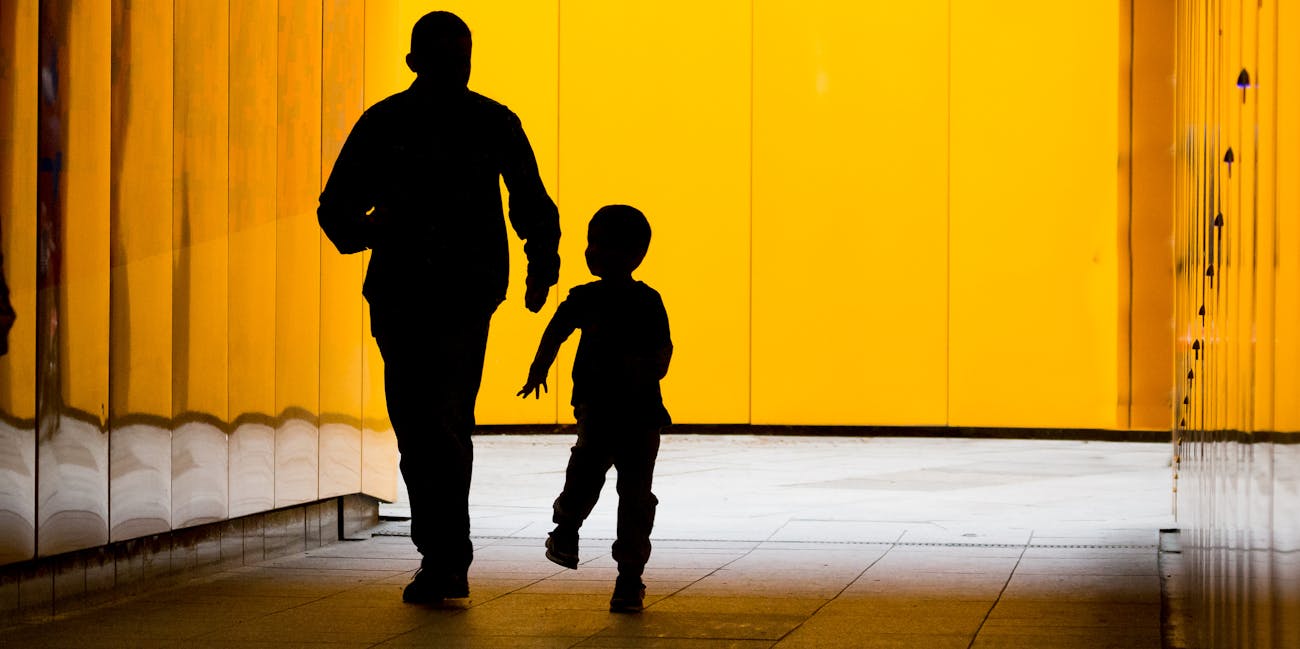 Orange Tunnel, Man and Boy - 124/365