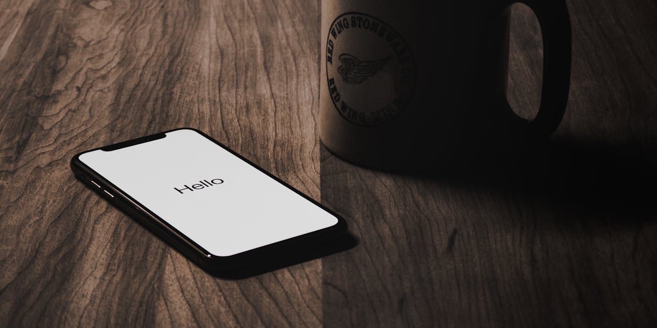 iPhone X on table
