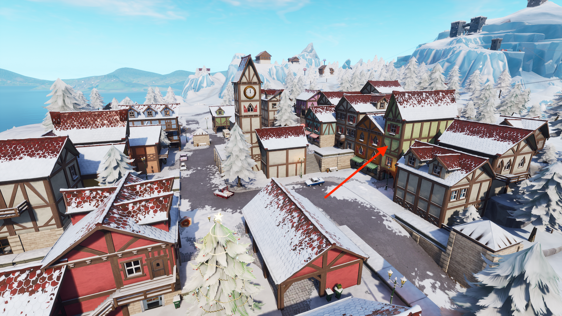 fortnite week 4 secret battle star location leads to a hidden banner inverse - fortnite snow cinematics